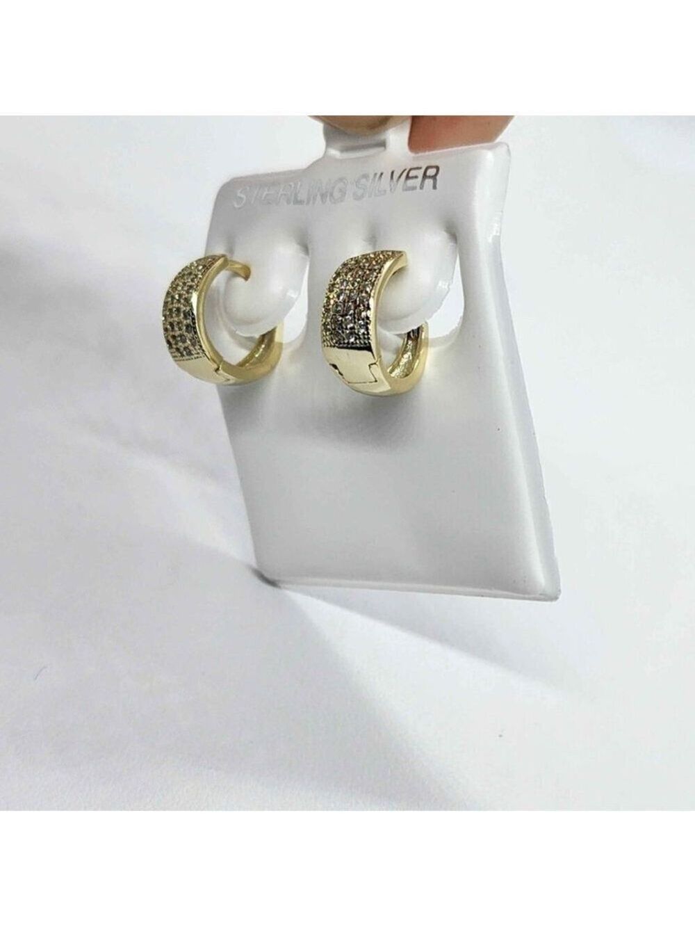 Brand New  Sterling Silver 925 Huggy Earrings